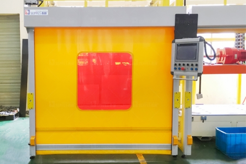 西朗品牌PVC卷帘门用在激光切割机上的防护门