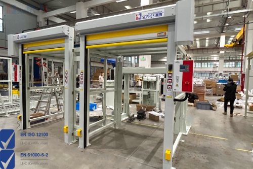 低价CE认证快速卷帘门陷阱多，西朗门业高标认证出口70国​