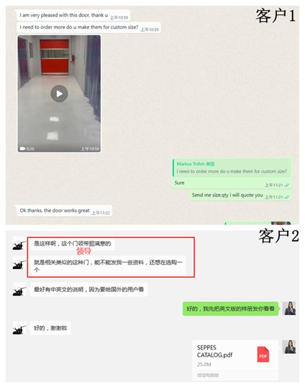 出口客户沟通反馈