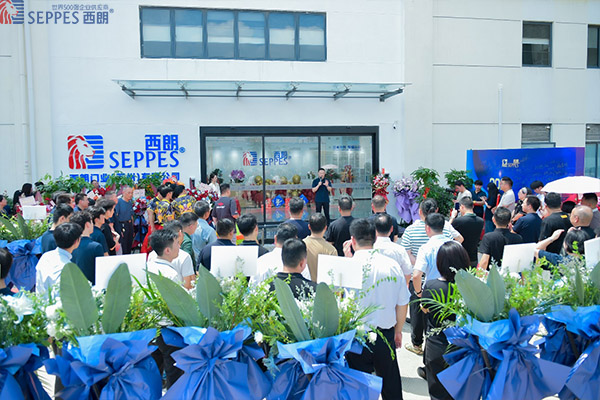 西朗门业董事长杨元嘉在仪式现场致辞