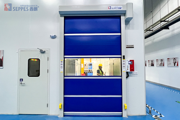 缓冲通道快速门双门互锁